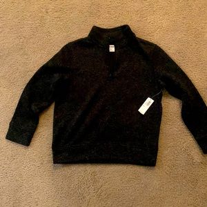 Boys Old Navy new with tags long sleeve 1/4 zip pull over sweatshirt.